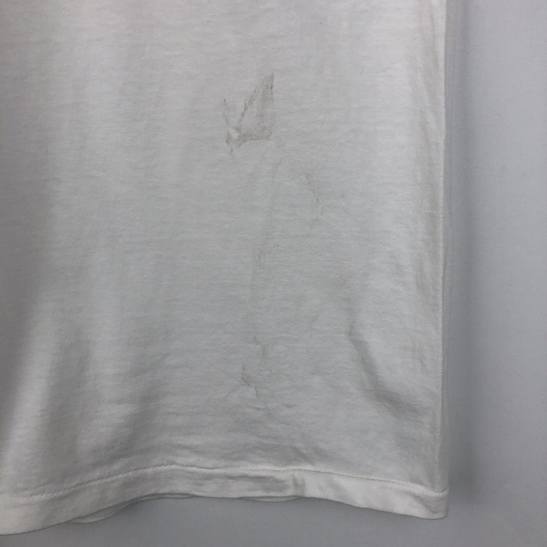 90'S ROCKAFELLERS Print T-Shirt, Made in USA, Men's XL equivalent, Vintage cotton white type Vintage Second Hand