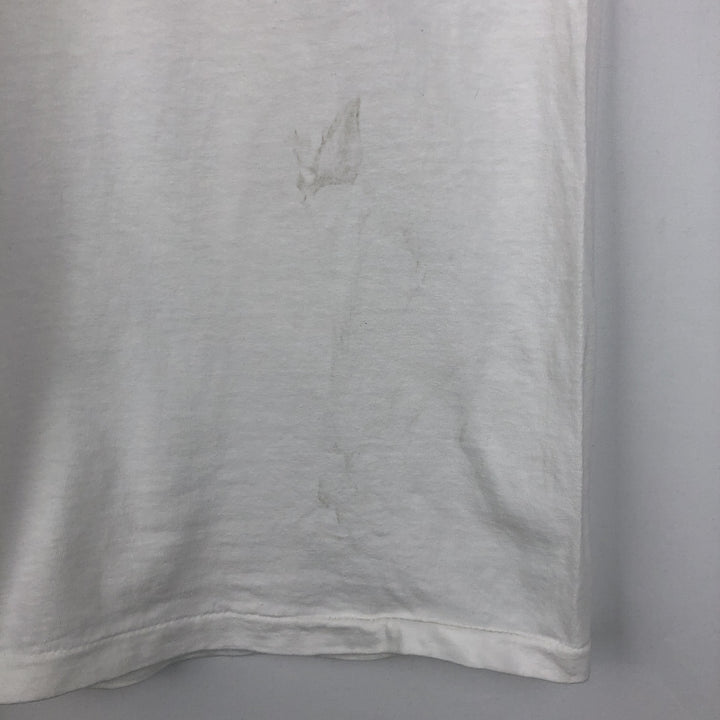 90'S ROCKAFELLERS Print T-Shirt, Made in USA, Men's XL equivalent, Vintage cotton white type Vintage Second Hand