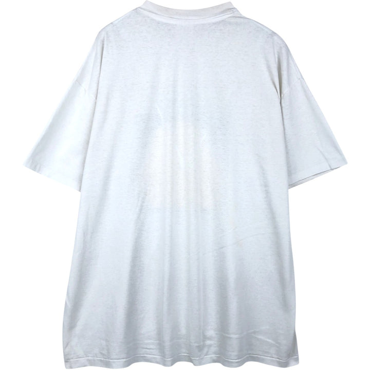 90'S Hanes HEAVYWEIGHT 50 cotton white type Vintage Second Hand