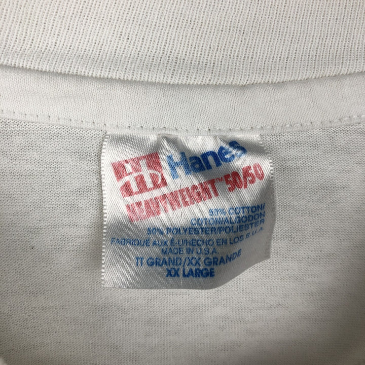 90'S Hanes HEAVYWEIGHT 50 cotton white type Vintage Second Hand