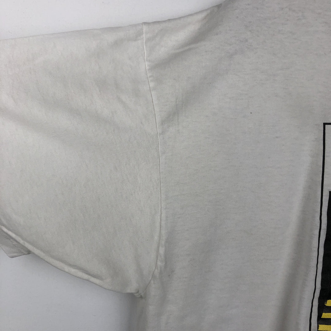 90'S Hanes HEAVYWEIGHT 50 cotton white type Vintage Second Hand