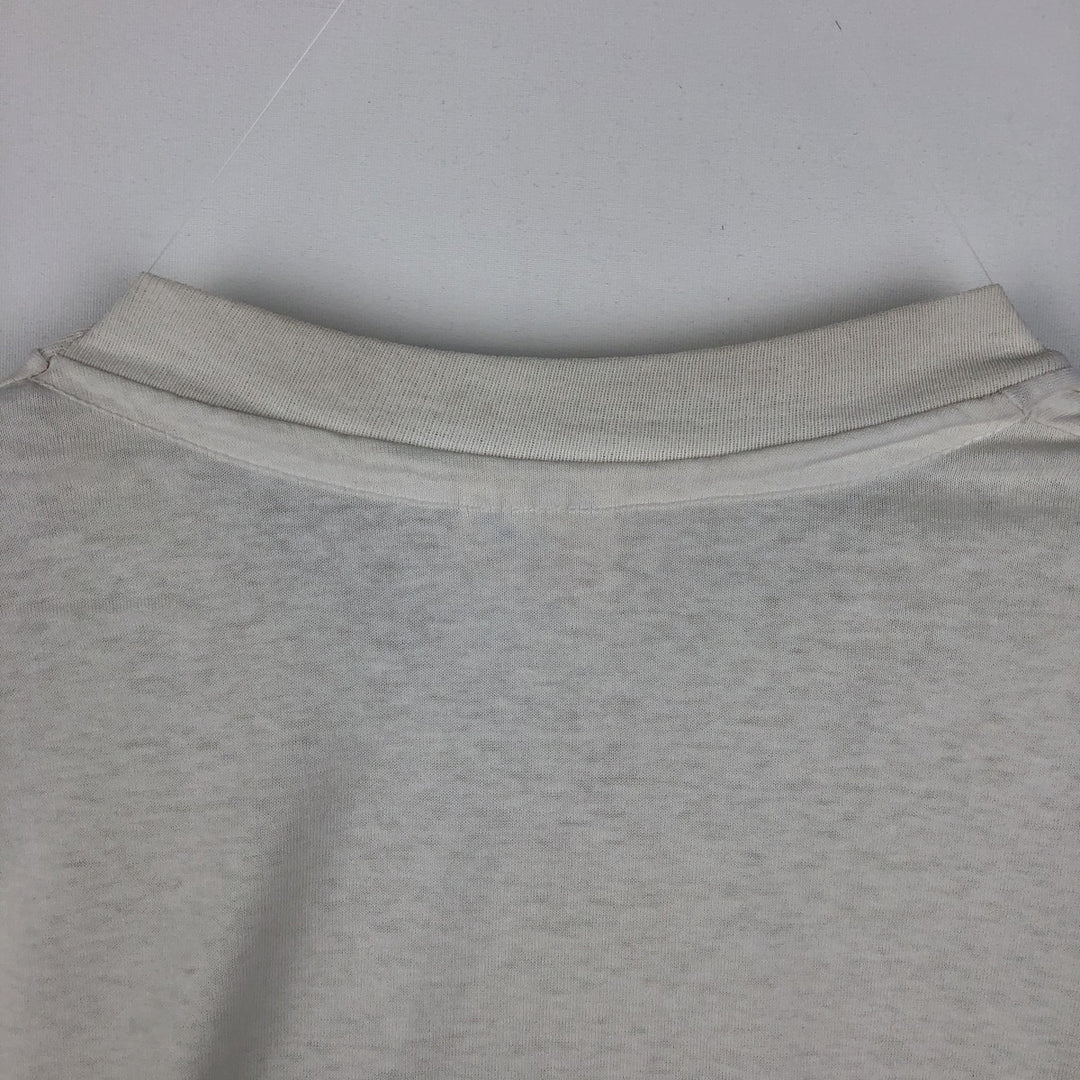 90'S Hanes HEAVYWEIGHT 50 cotton white type Vintage Second Hand