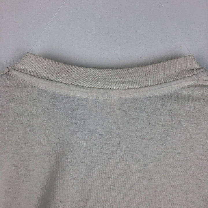 90'S Hanes HEAVYWEIGHT 50 cotton white type Vintage Second Hand