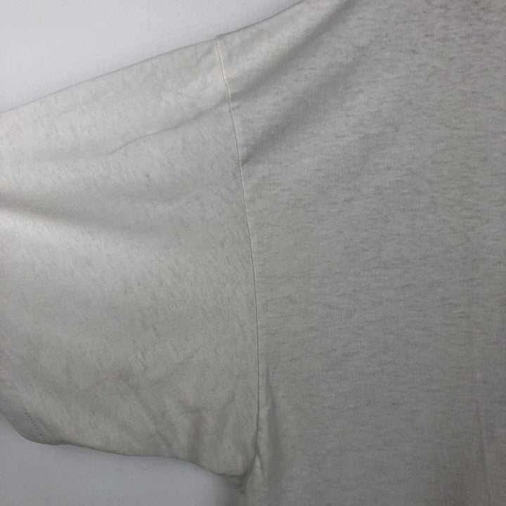 90'S Hanes HEAVYWEIGHT 50 cotton white type Vintage Second Hand