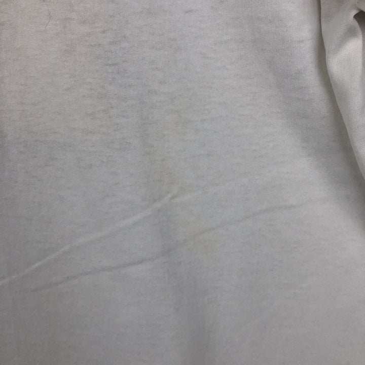 90'S Hanes HEAVYWEIGHT 50 cotton white type Vintage Second Hand