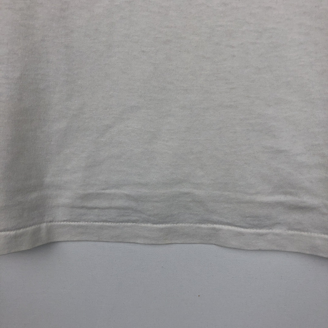 90'S Hanes HEAVYWEIGHT 50 cotton white type Vintage Second Hand