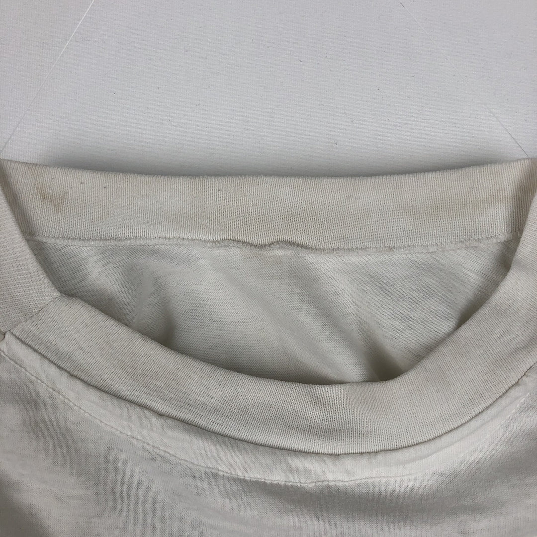90'S Hanes HEAVYWEIGHT 50 cotton white type Vintage Second Hand