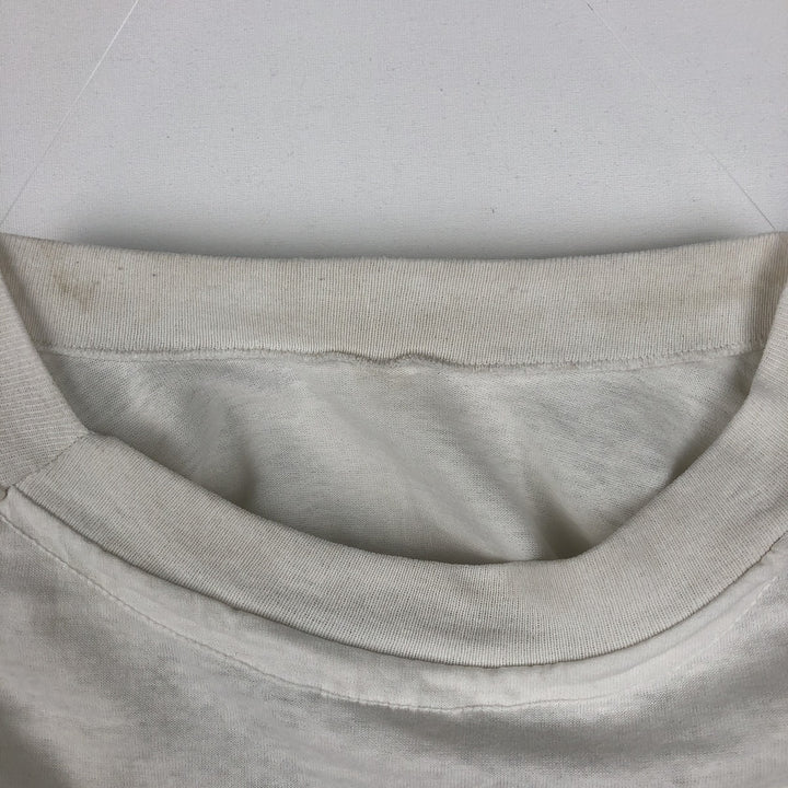 90'S Hanes HEAVYWEIGHT 50 cotton white type Vintage Second Hand