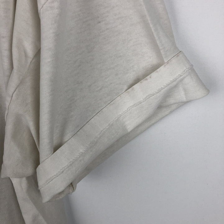 90'S Hanes HEAVYWEIGHT 50 cotton white type Vintage Second Hand