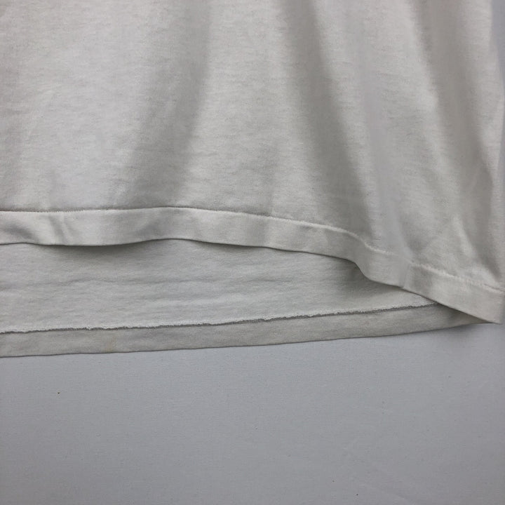 90'S Hanes HEAVYWEIGHT 50 cotton white type Vintage Second Hand