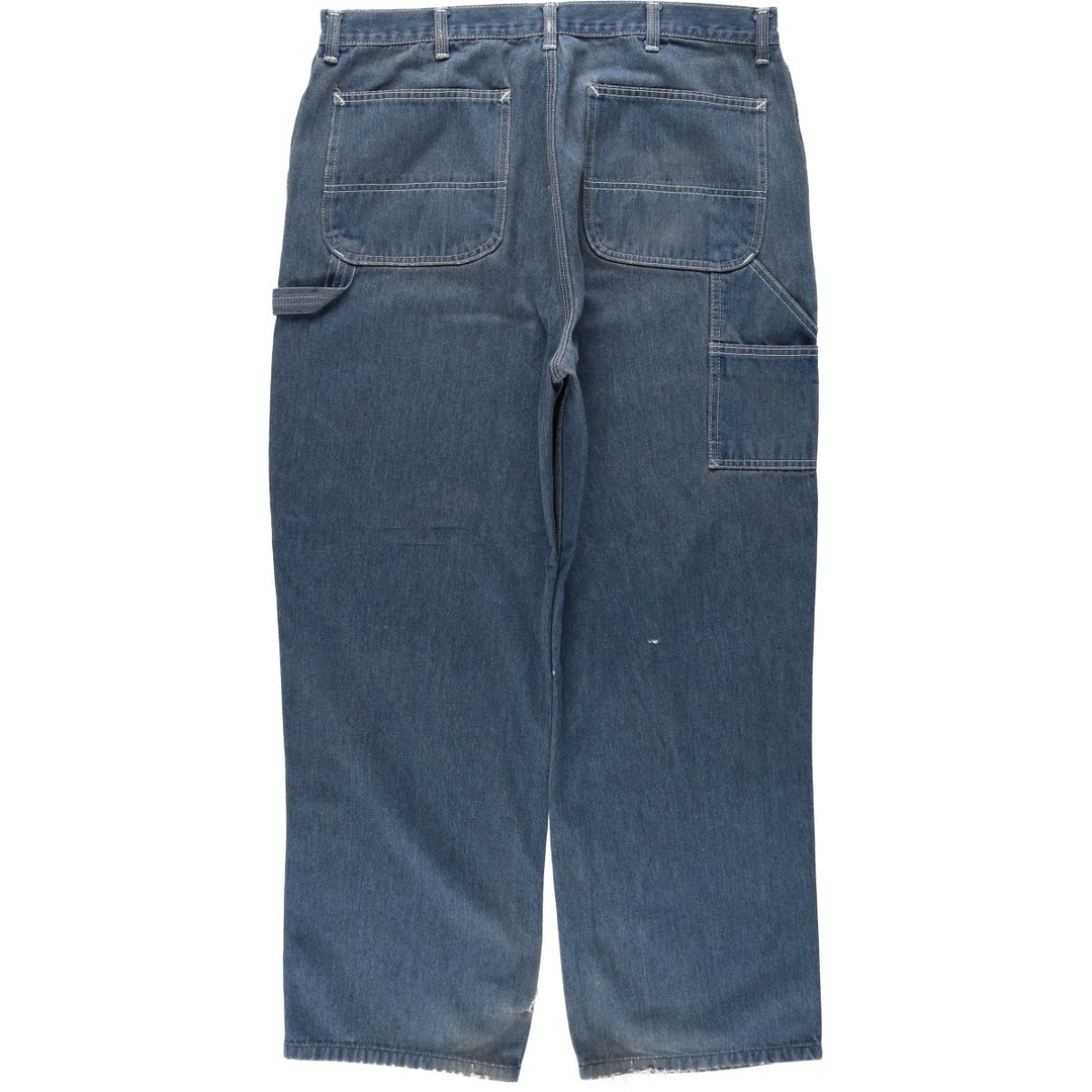 ROEBUCKS denim painter pants, men's size W36 (approx.), vintage. cotton navy blue type Vintage Second Hand