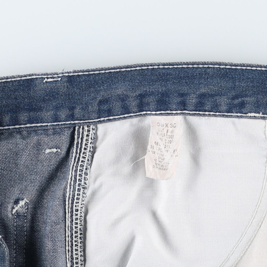 ROEBUCKS denim painter pants, men's size W36 (approx.), vintage. cotton navy blue type Vintage Second Hand