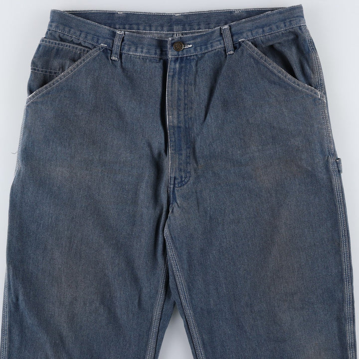 ROEBUCKS denim painter pants, men's size W36 (approx.), vintage. cotton navy blue type Vintage Second Hand