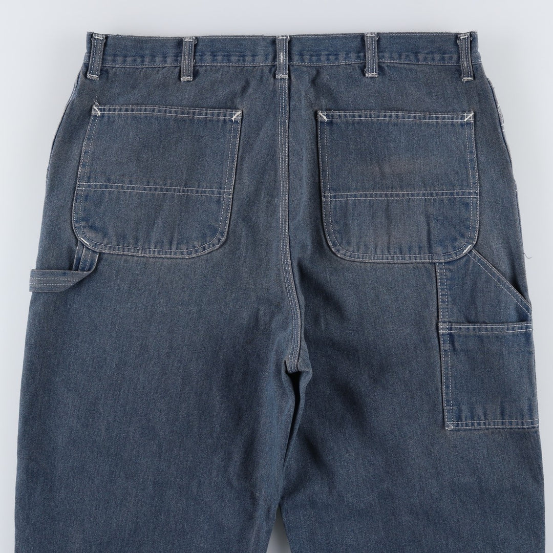 ROEBUCKS denim painter pants, men's size W36 (approx.), vintage. cotton navy blue type Vintage Second Hand
