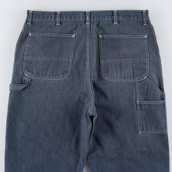 ROEBUCKS denim painter pants, men's size W36 (approx.), vintage. cotton navy blue type Vintage Second Hand