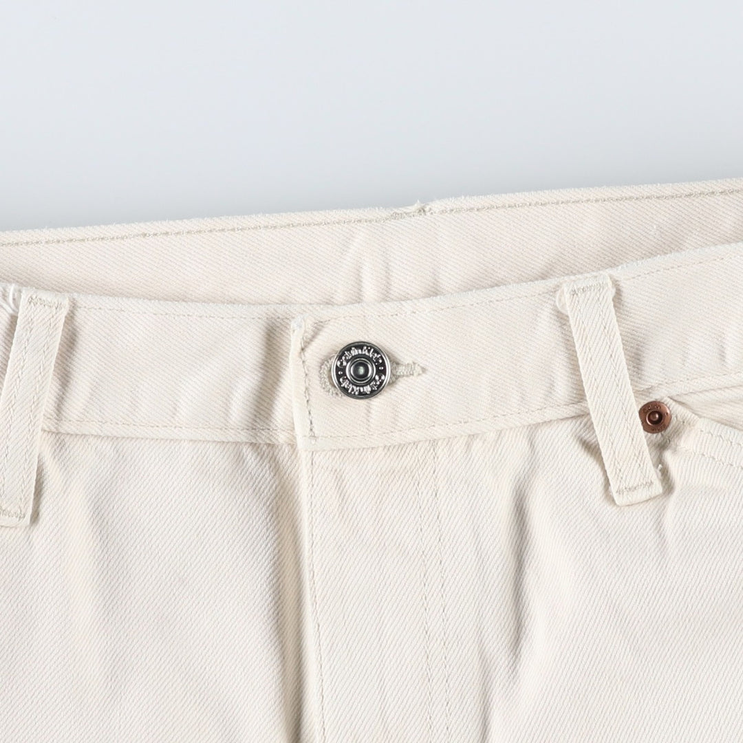 Calvin Klein denim painter pants, men's size W33 (approx.) cotton ivory Vintage Second Hand