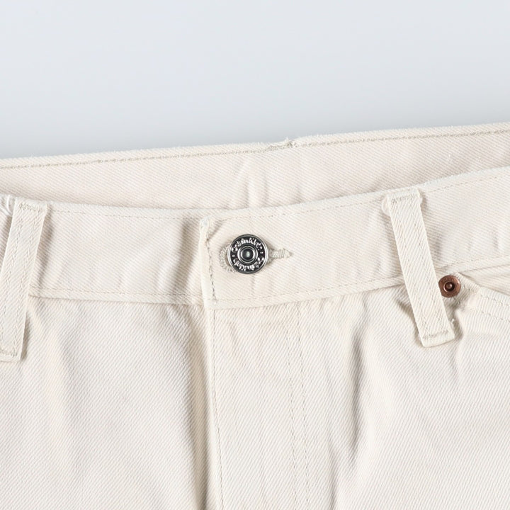 Calvin Klein denim painter pants, men's size W33 (approx.) cotton ivory Vintage Second Hand
