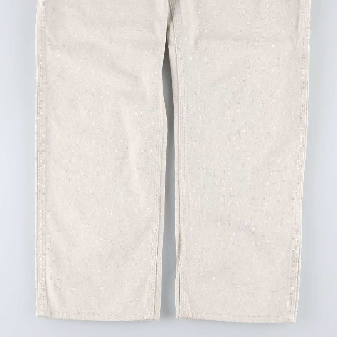 Calvin Klein denim painter pants, men's size W33 (approx.) cotton ivory Vintage Second Hand