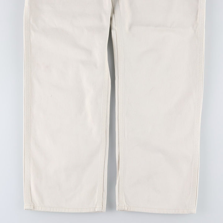 Calvin Klein denim painter pants, men's size W33 (approx.) cotton ivory Vintage Second Hand