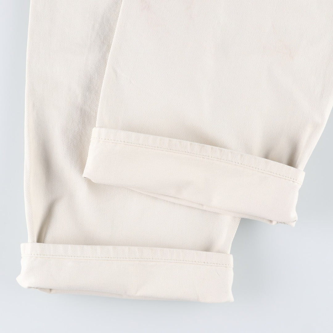 Calvin Klein denim painter pants, men's size W33 (approx.) cotton ivory Vintage Second Hand