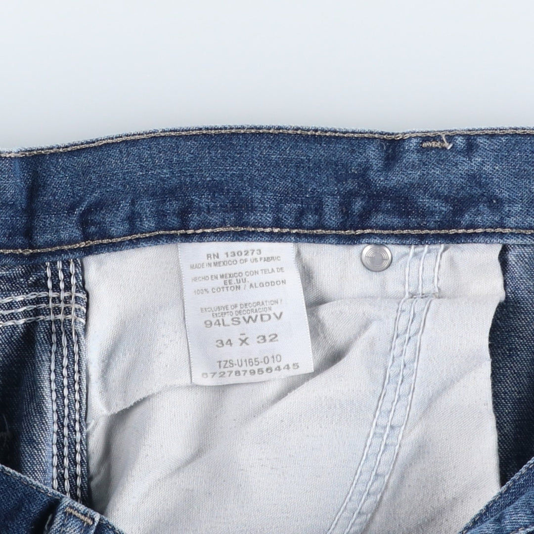 Wrangler Denim Painter Pants for Men, W34 equivalent cotton blue type Vintage Second Hand