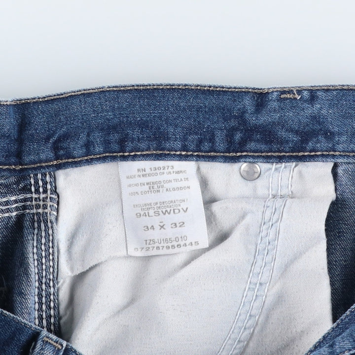 Wrangler Denim Painter Pants for Men, W34 equivalent cotton blue type Vintage Second Hand