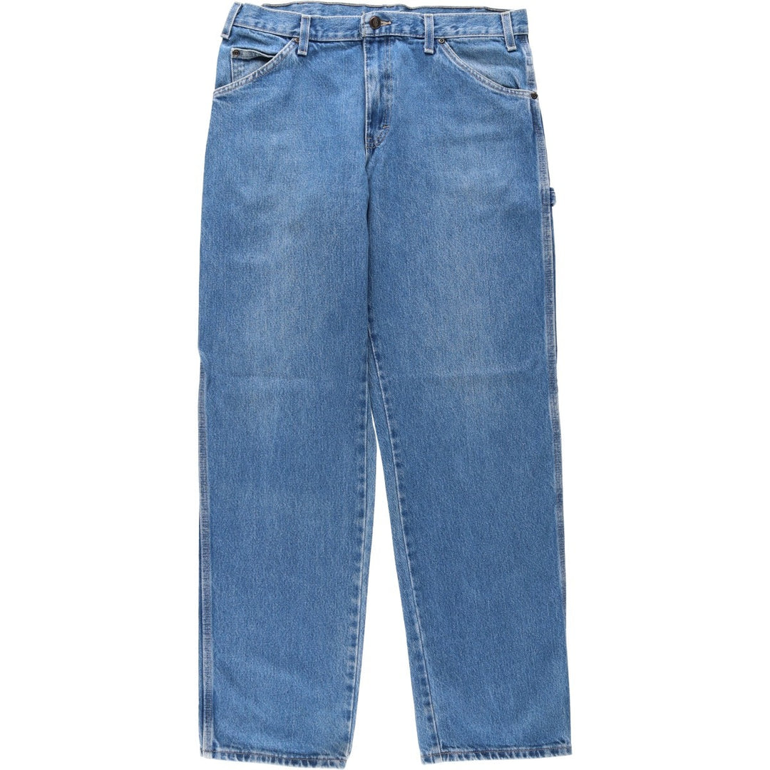 Dickies denim painter pants for men, equivalent to W34 cotton blue type Vintage Second Hand