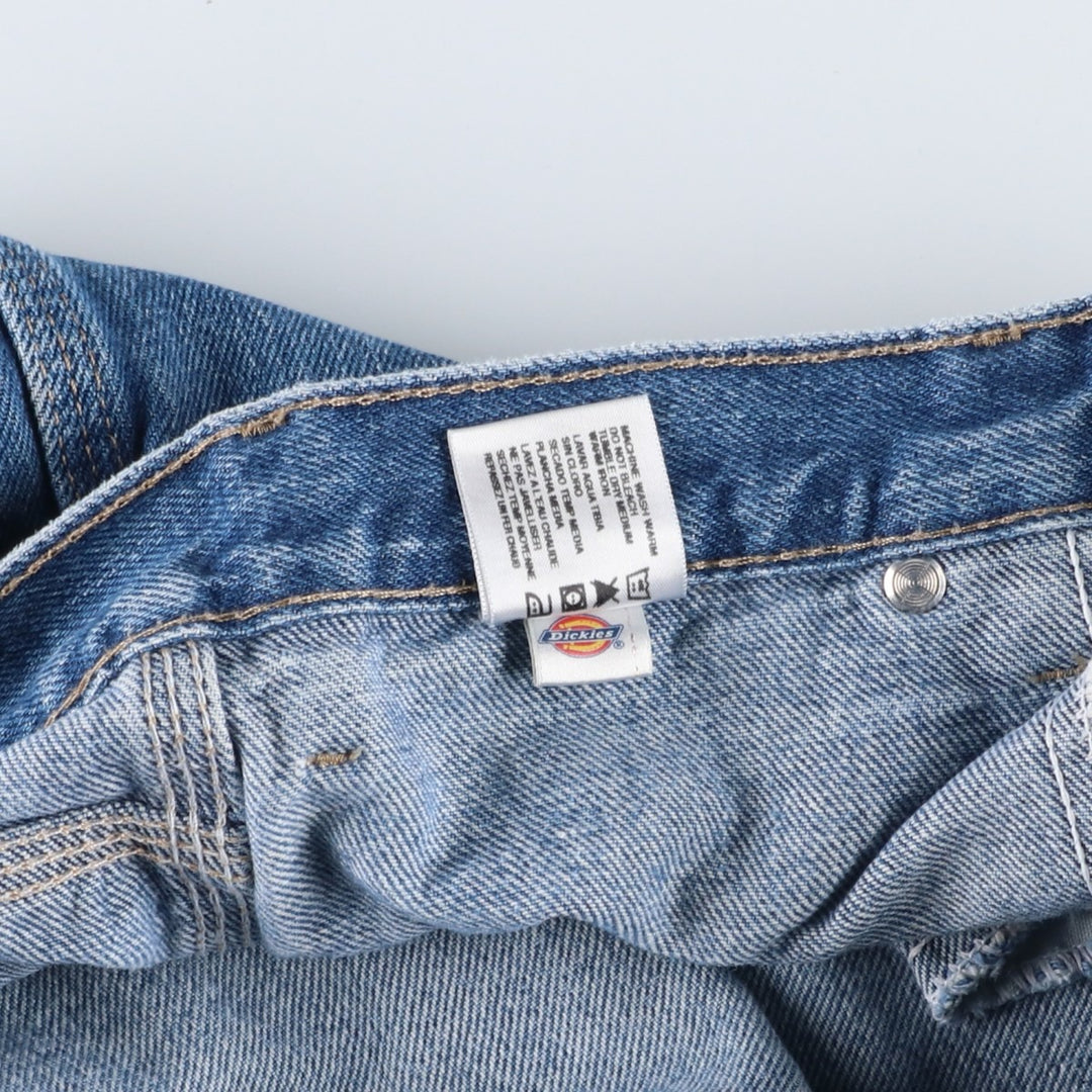 Dickies denim painter pants for men, equivalent to W34 cotton blue type Vintage Second Hand