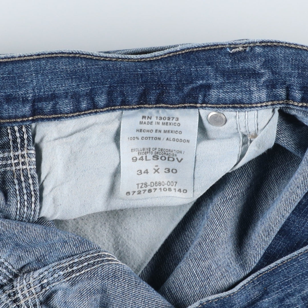 Wrangler Denim Painter Pants for Men, W34 equivalent cotton blue type Vintage Second Hand