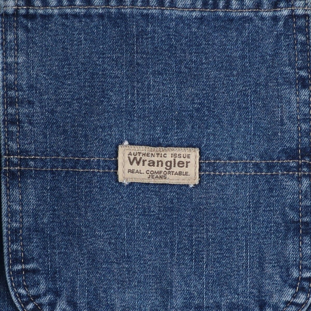 00'S Wrangler CARPENTER denim painter pants for men, equivalent to w37 cotton blue type Vintage Second Hand