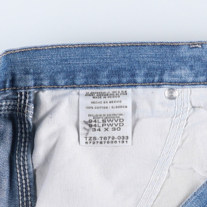 Wrangler Denim Painter Pants for Men, W35 cotton blue type Vintage Second Hand