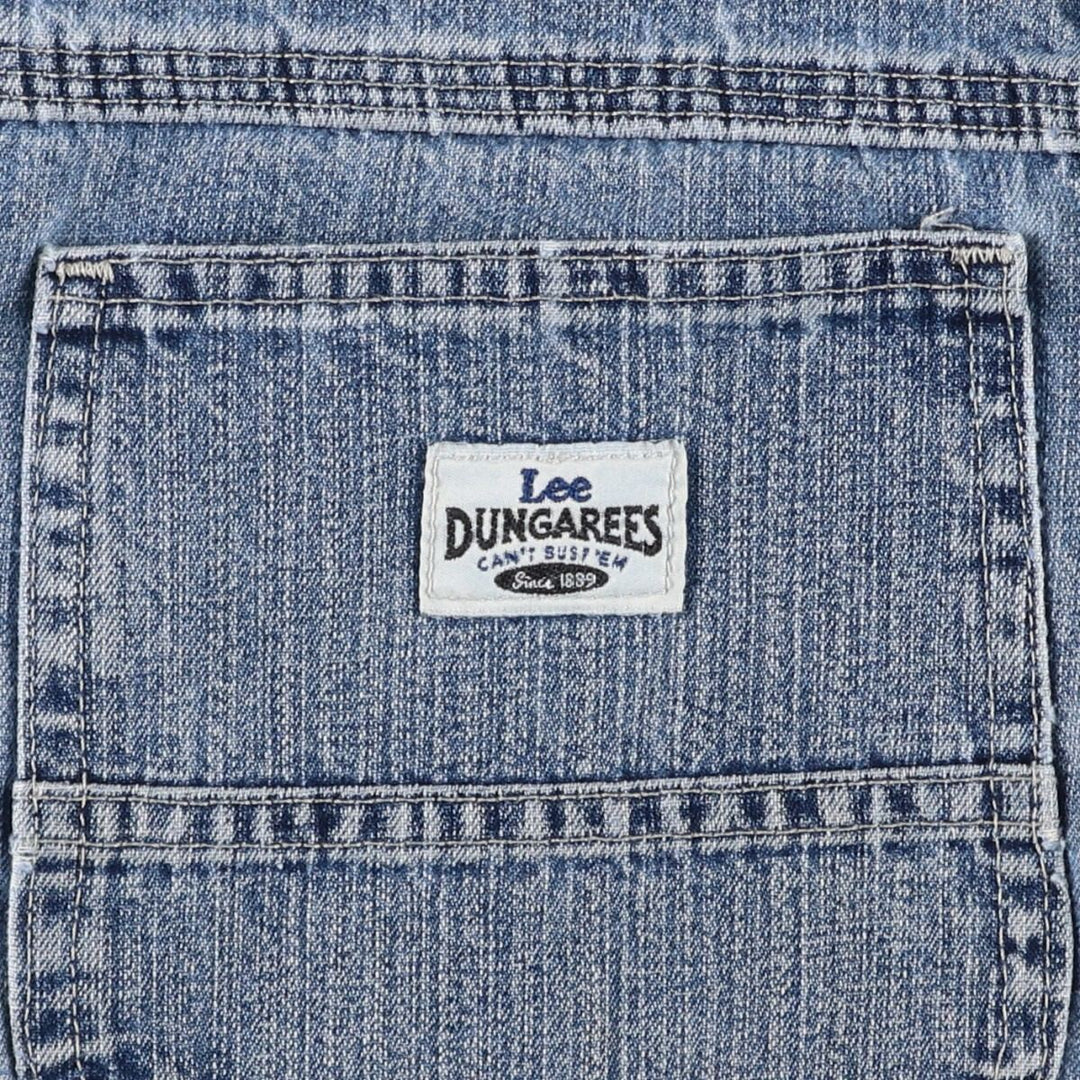 Lee DUNGAREES denim painter pants, men's size W31 (approx.) unclear blue type Vintage Second Hand
