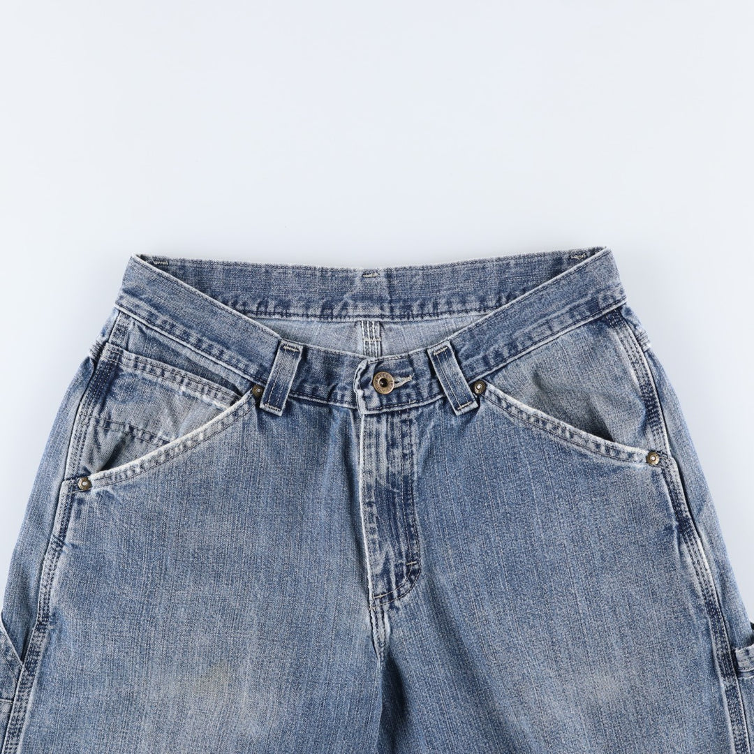 Lee DUNGAREES denim painter pants, men's size W31 (approx.) unclear blue type Vintage Second Hand