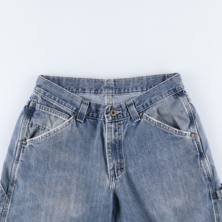 Lee DUNGAREES denim painter pants, men's size W31 (approx.) unclear blue type Vintage Second Hand