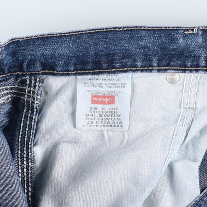 Wrangler Denim Painter Pants for Men, W37 equivalent cotton blue type Vintage Second Hand