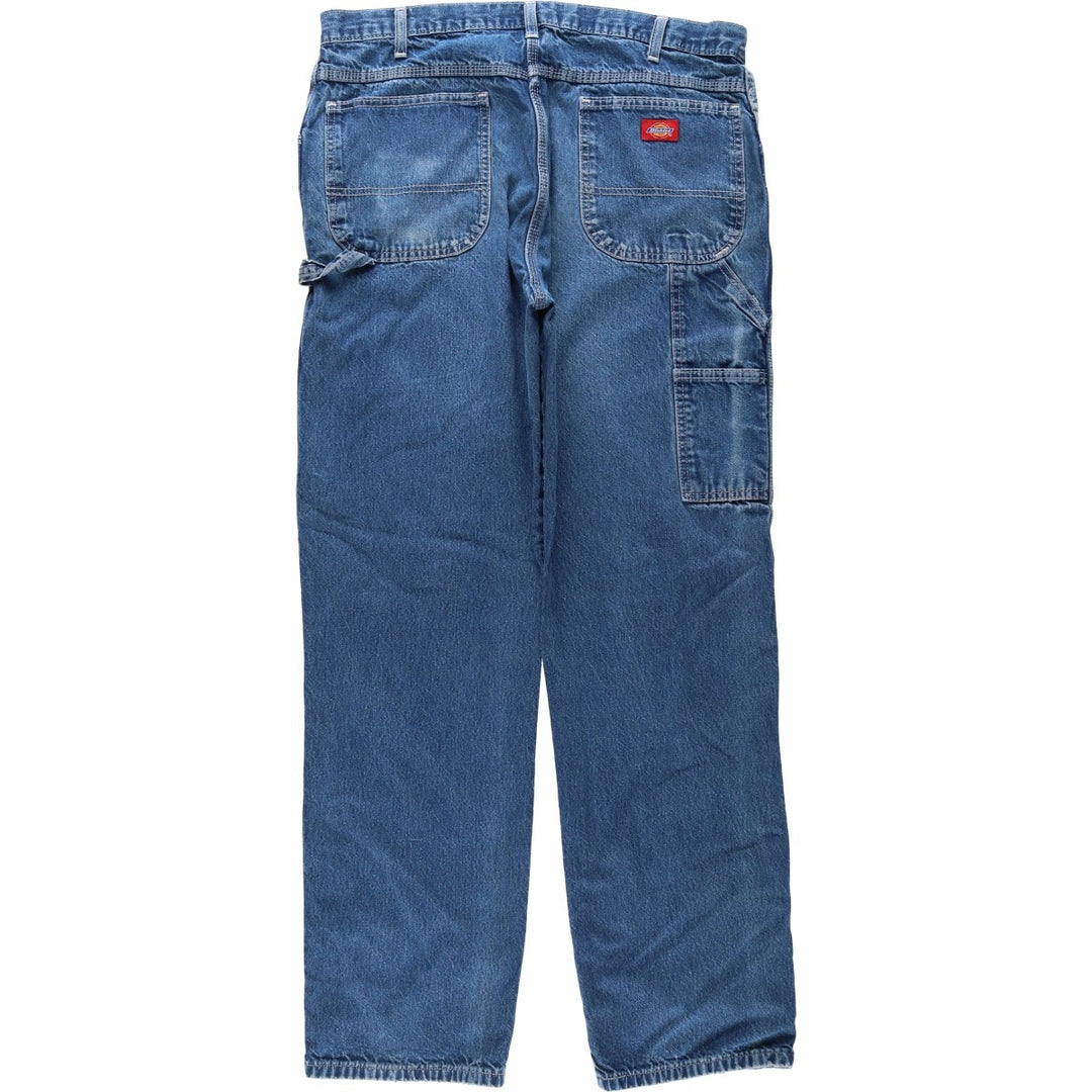 Dickies denim painter pants for men, equivalent to W37 cotton blue type Vintage Second Hand