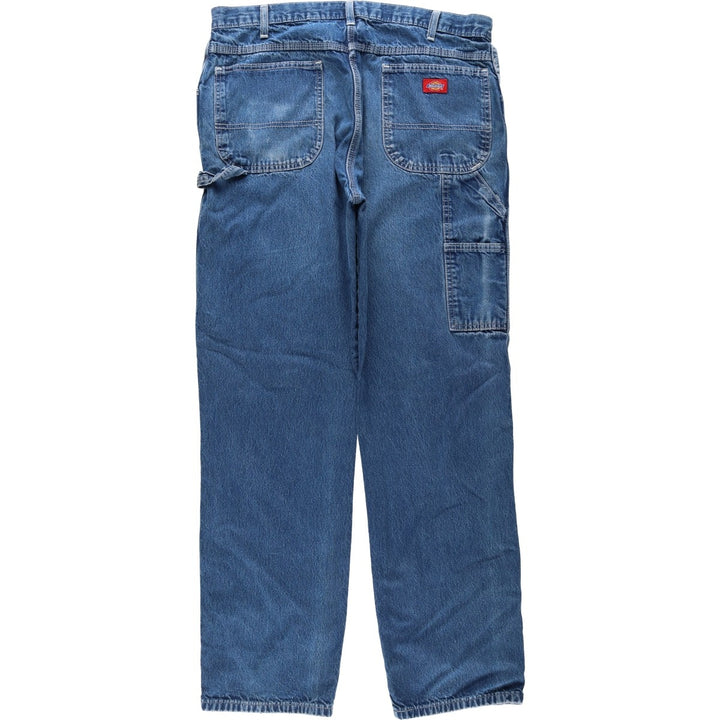 Dickies denim painter pants for men, equivalent to W37 cotton blue type Vintage Second Hand