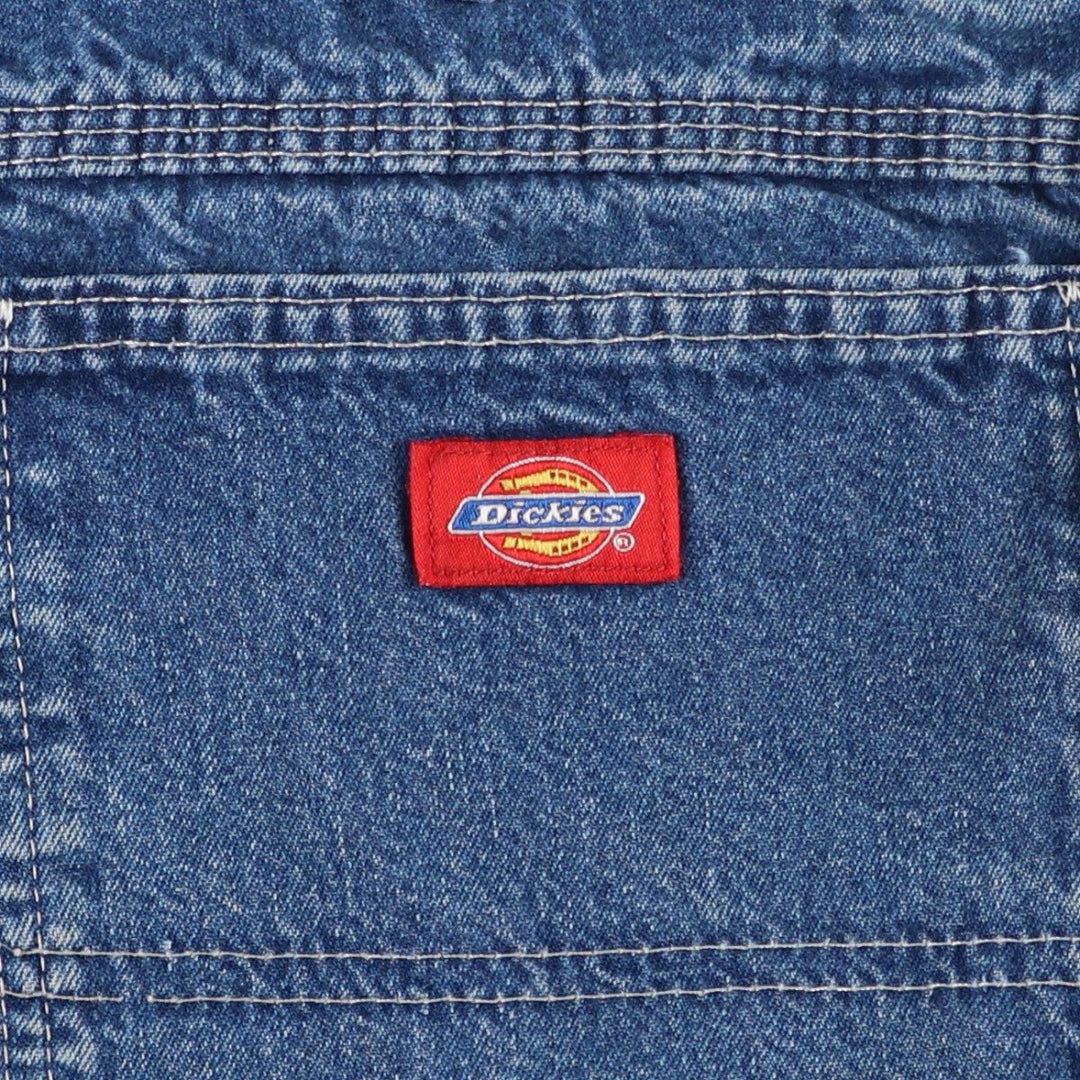 Dickies denim painter pants for men, equivalent to W37 cotton blue type Vintage Second Hand