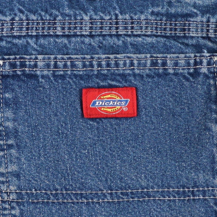 Dickies denim painter pants for men, equivalent to W37 cotton blue type Vintage Second Hand