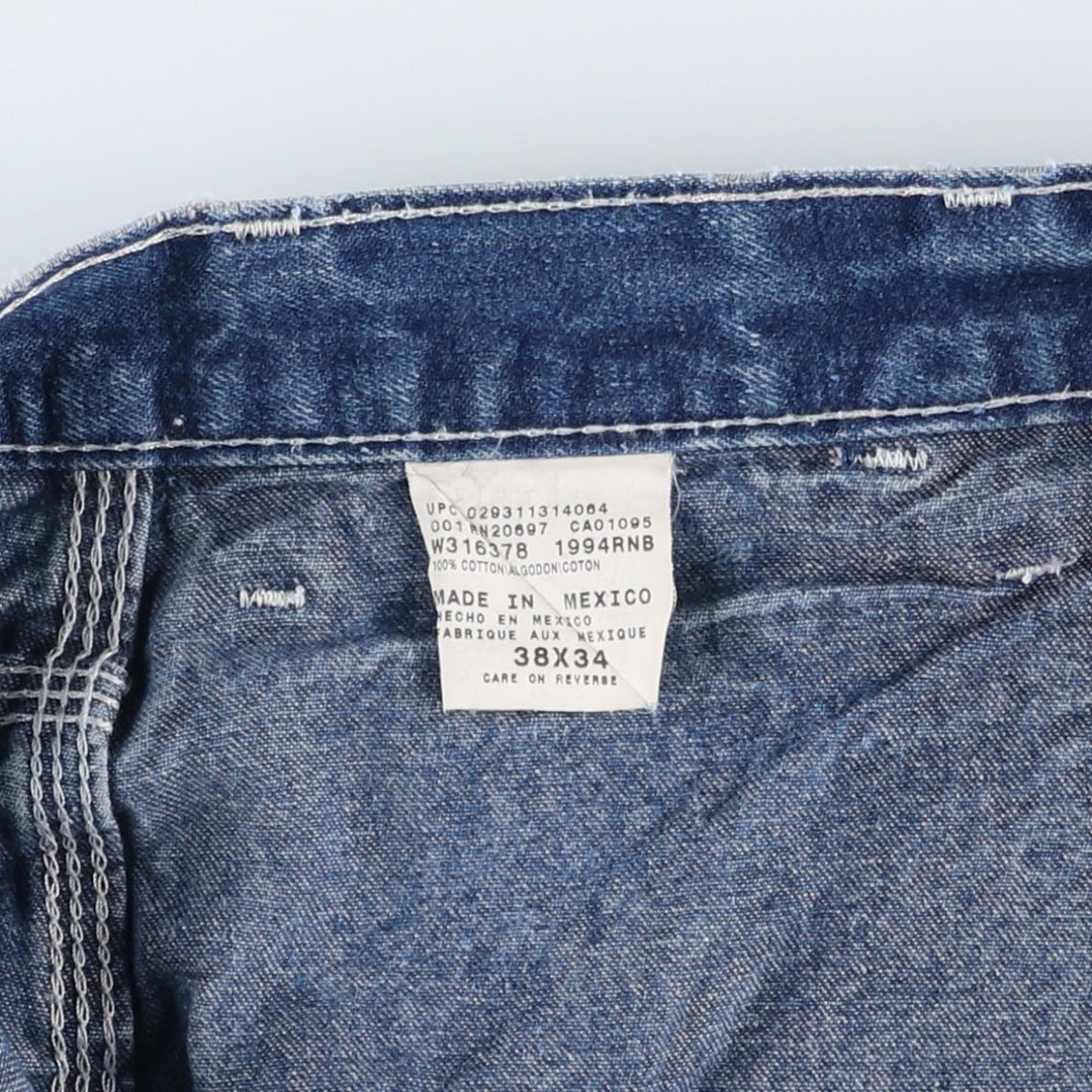 Dickies denim painter pants for men, equivalent to W37 cotton blue type Vintage Second Hand