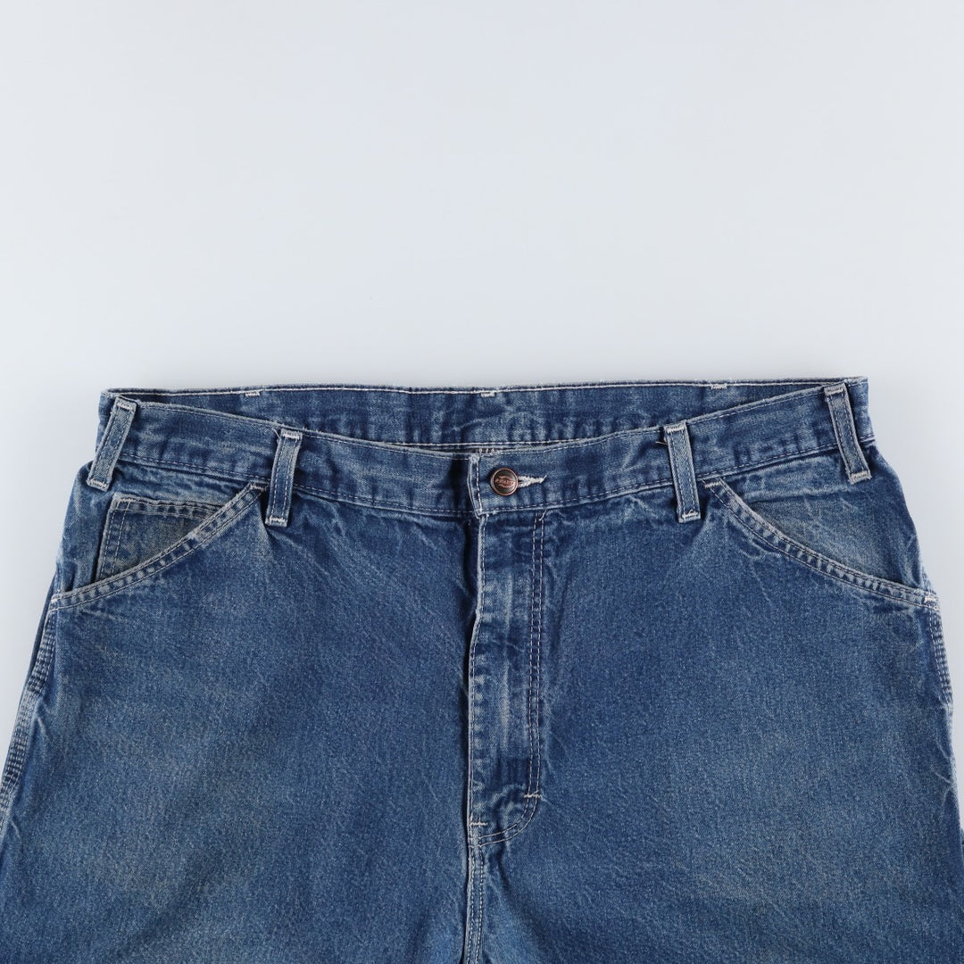 Dickies denim painter pants for men, equivalent to W37 cotton blue type Vintage Second Hand