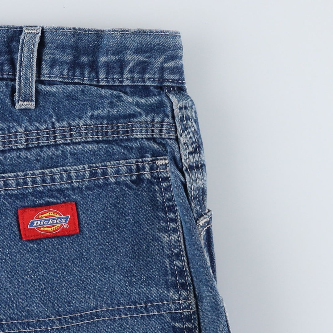 Dickies denim painter pants for men, equivalent to W37 cotton blue type Vintage Second Hand