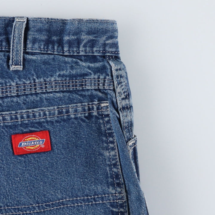 Dickies denim painter pants for men, equivalent to W37 cotton blue type Vintage Second Hand