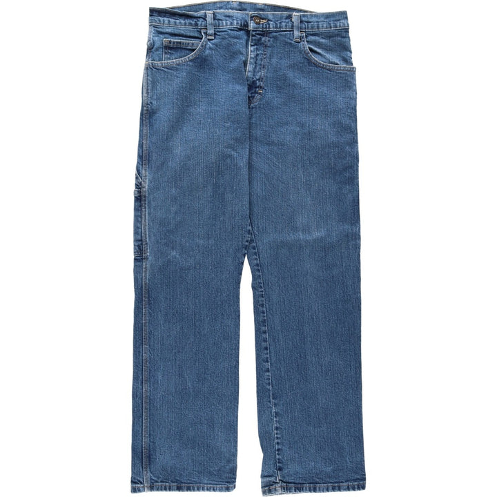 Dickies denim painter pants for men, equivalent to W32 cotton blue type Vintage Second Hand