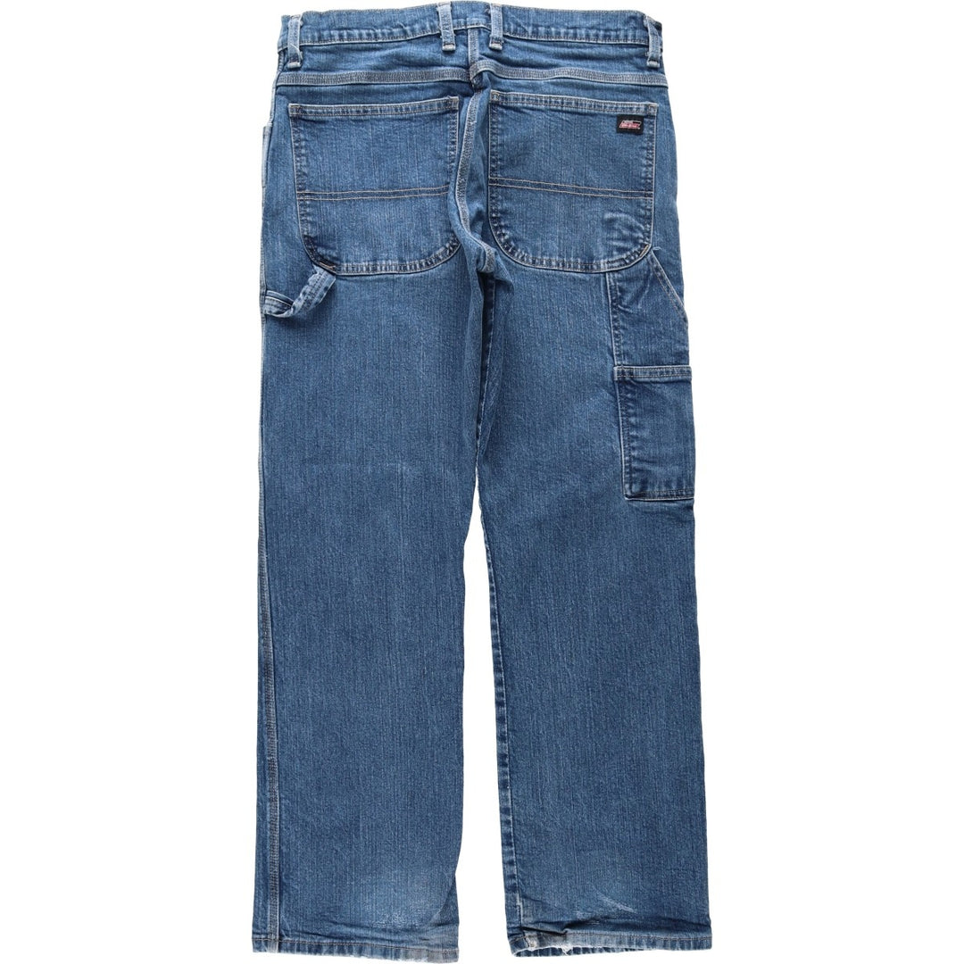 Dickies denim painter pants for men, equivalent to W32 cotton blue type Vintage Second Hand