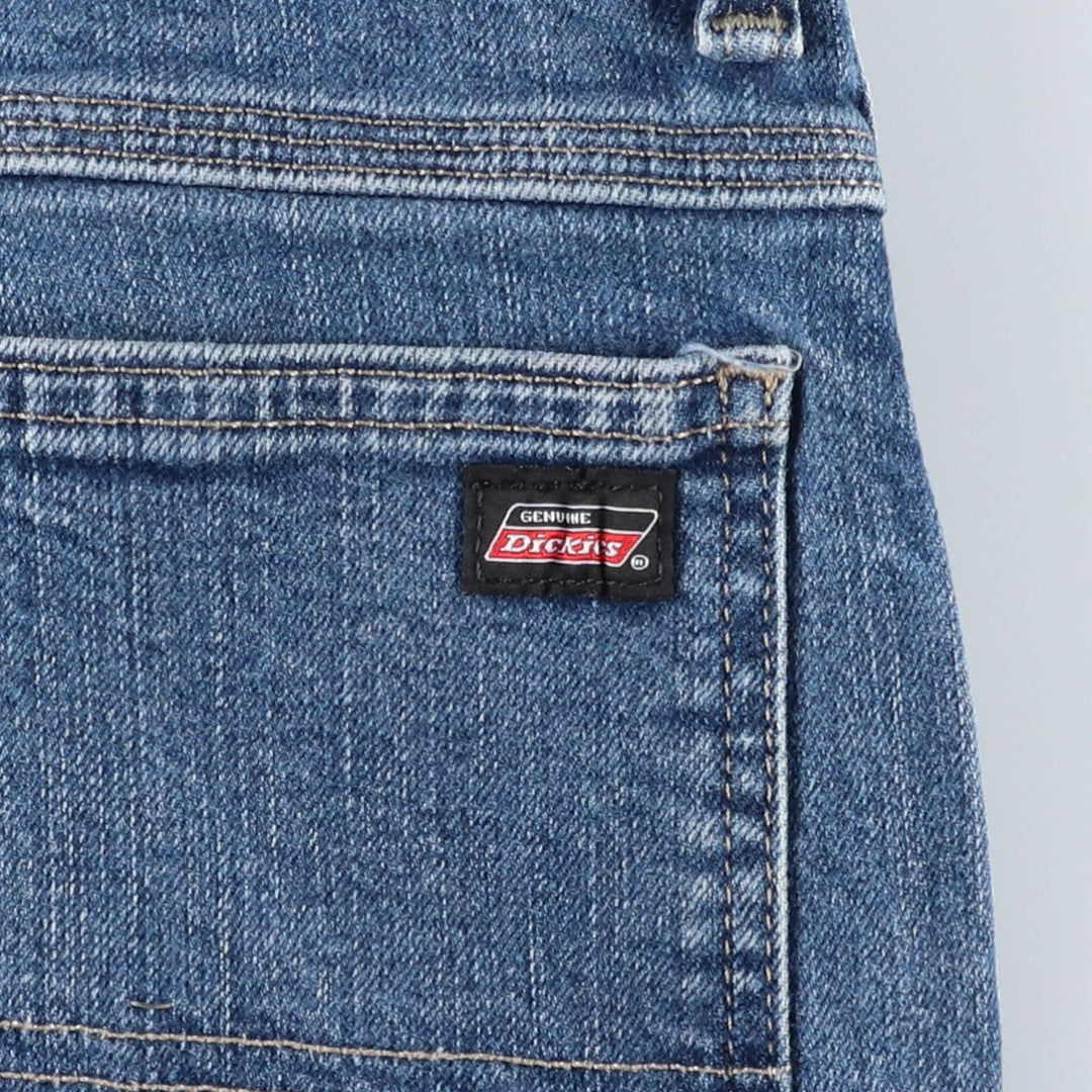 Dickies denim painter pants for men, equivalent to W32 cotton blue type Vintage Second Hand