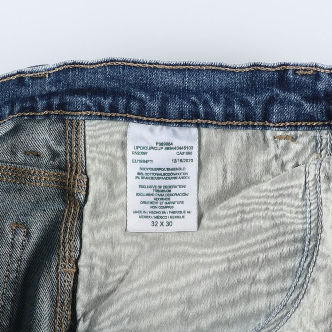 Dickies denim painter pants for men, equivalent to W32 cotton blue type Vintage Second Hand