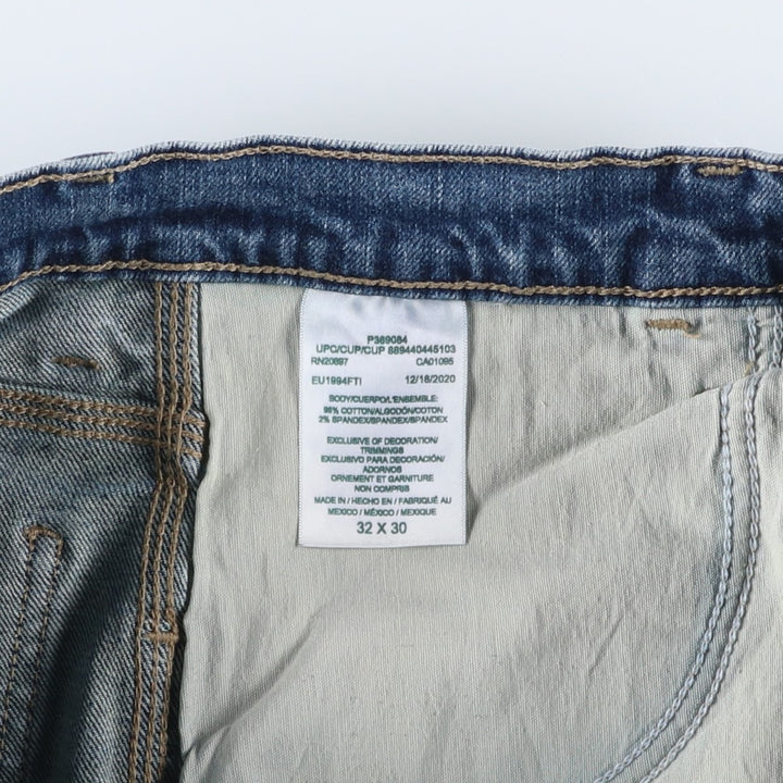 Dickies denim painter pants for men, equivalent to W32 cotton blue type Vintage Second Hand