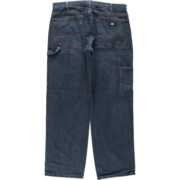 Dickies denim painter pants for men, equivalent to W35 cotton blue type Vintage Second Hand