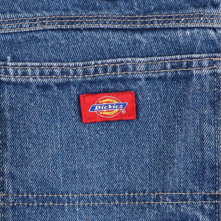 Dickies Double Knee Denim Painter Pants, Men's Size W34 (approx.) cotton blue type Vintage Second Hand